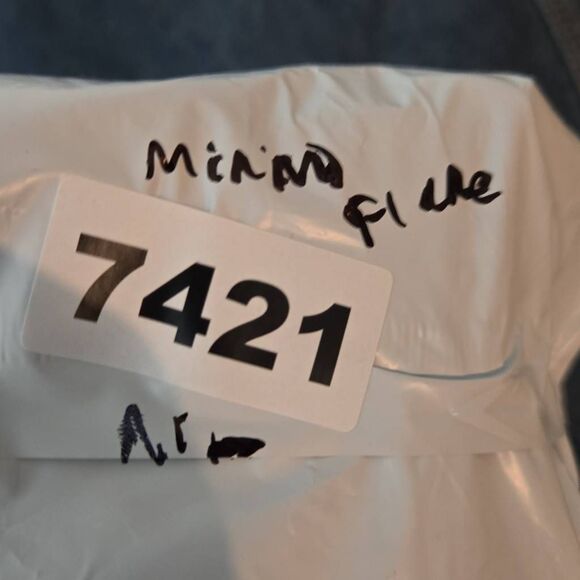 NWT MNML Men Leather Flare Denim Jeans Size 28 Burgundy - Picture 10 of 10